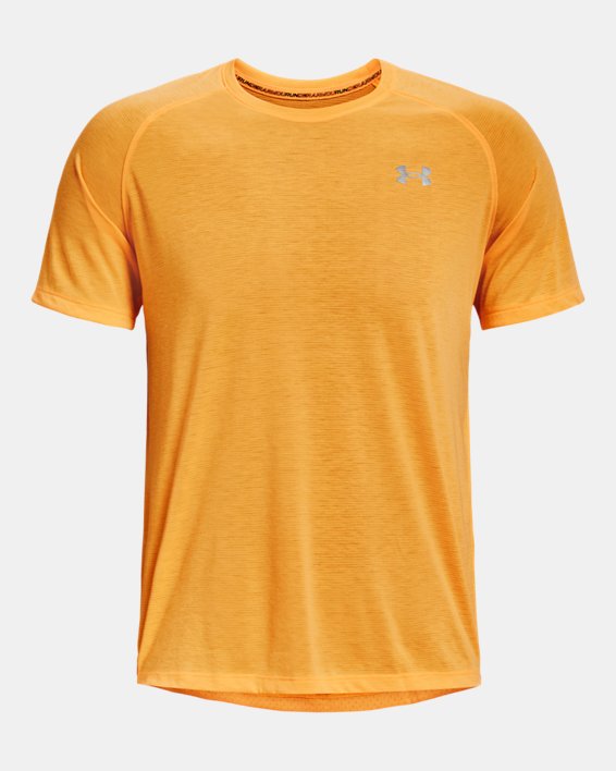 Men's UA Streaker Run Short Sleeve, Orange, pdpMainDesktop image number 4